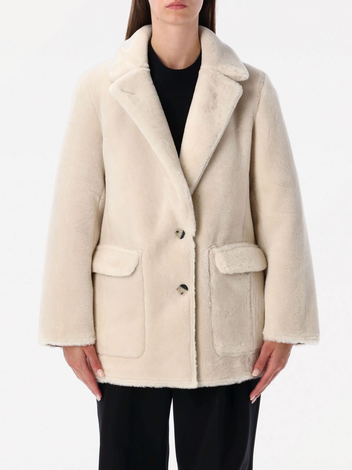 Urbancode Button-fastening Reversible Jacket In Neutral