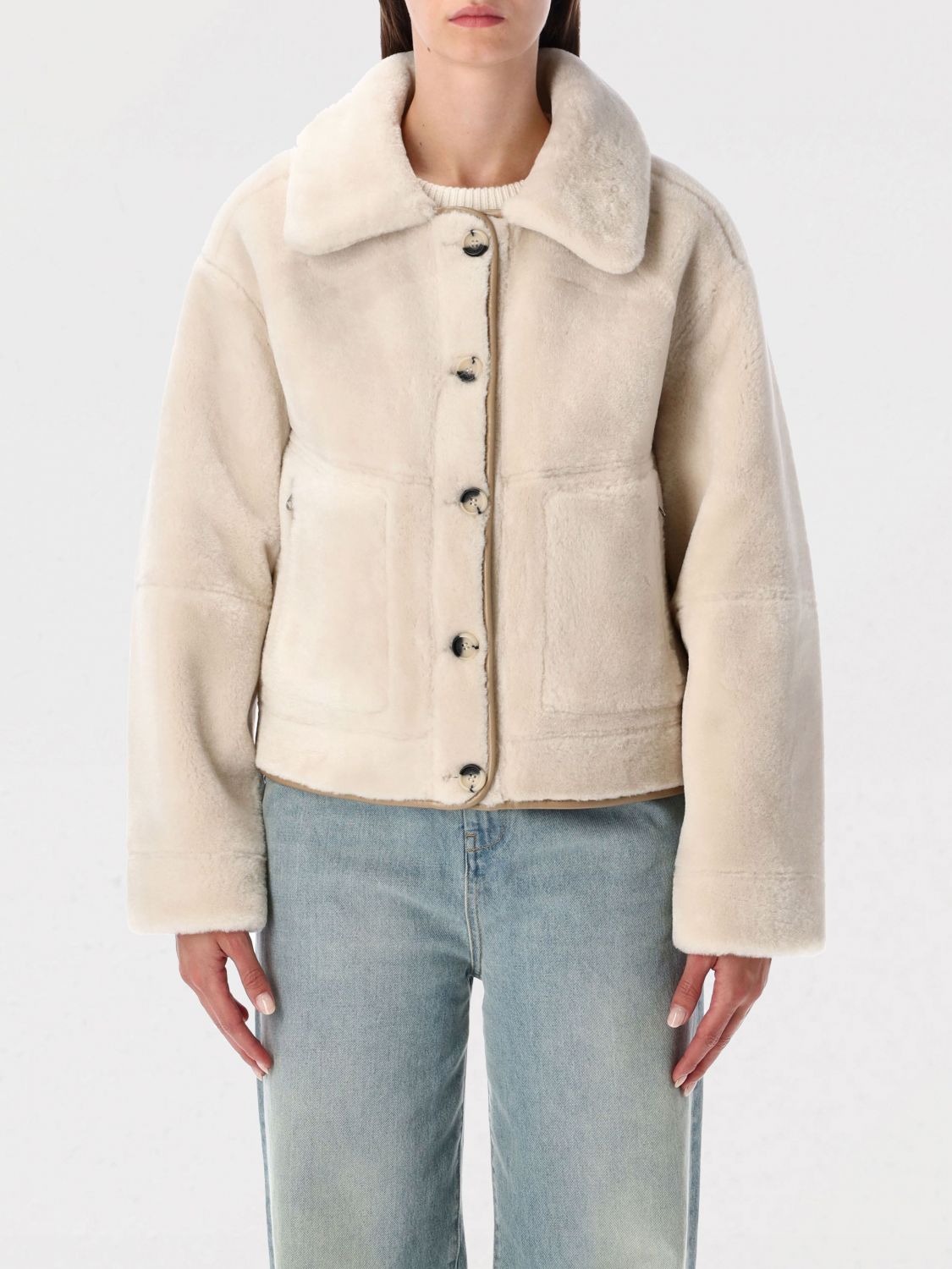Urbancode Reversible Faux Fur Jacket With Suede Interior In Brown