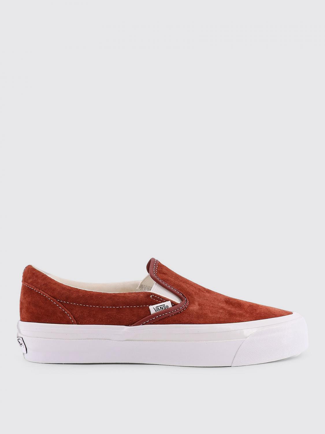 Vans Lx Classic Slip-on 98 Low-top Suede Sneakers In Brown