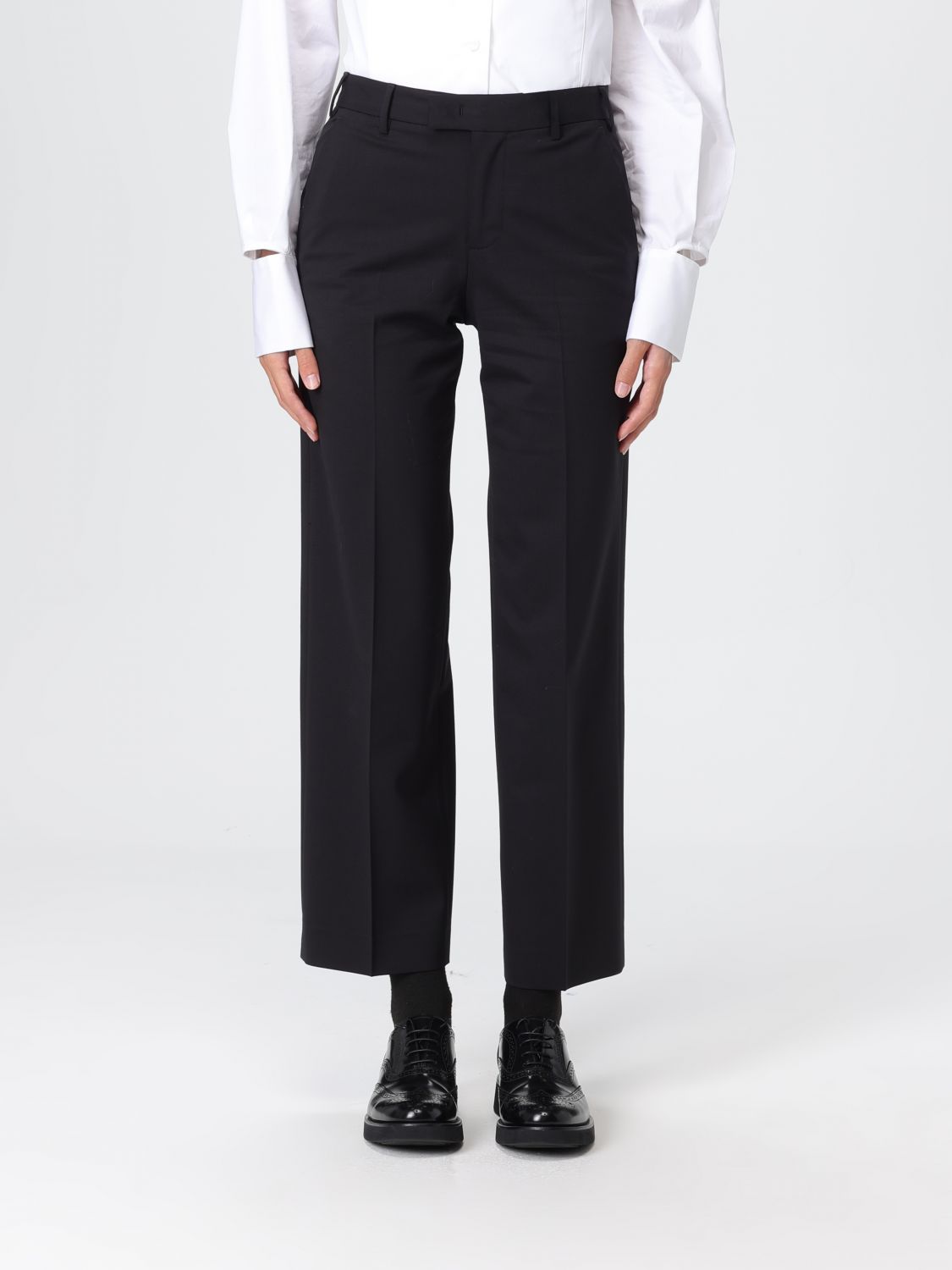 Pt01 Pants  Woman Color Black In Black