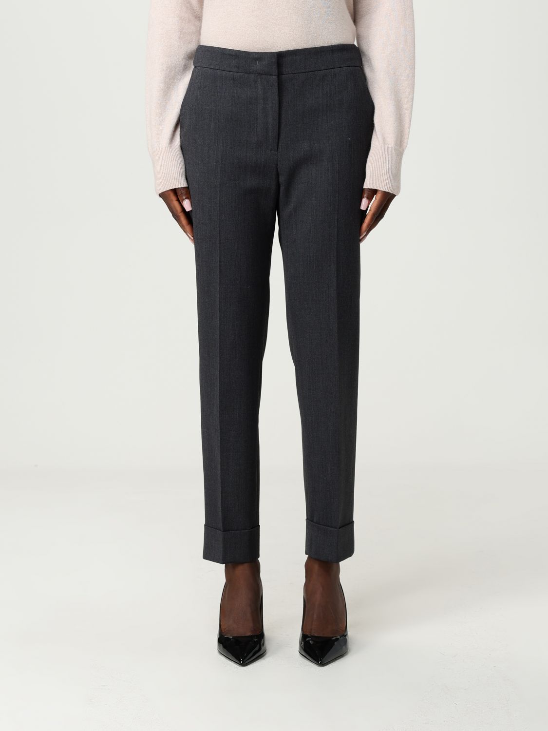 Pt01 Pants  Woman Color Grey In Gray