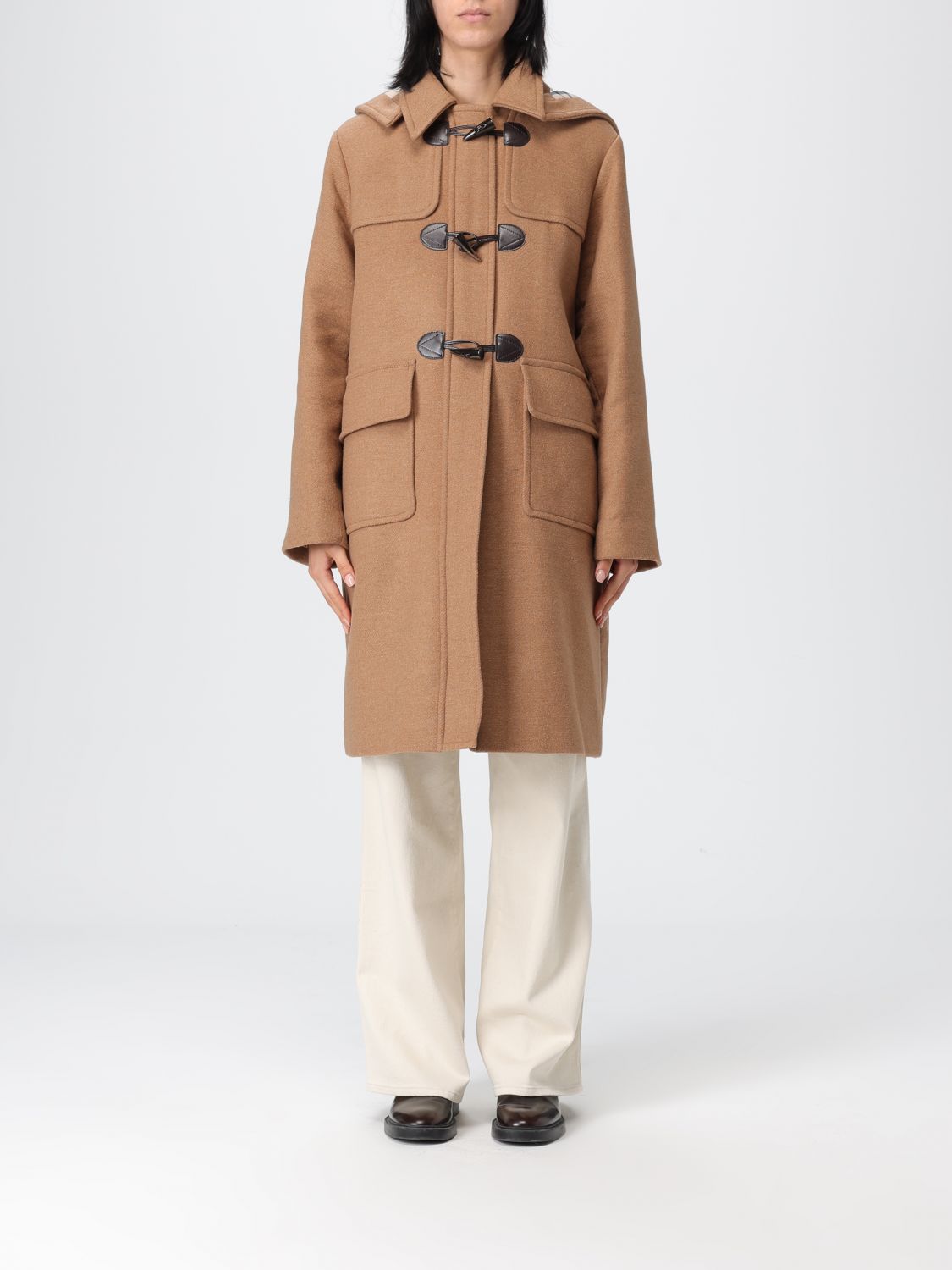 Barbour Coat Woman Color Beige In Brown