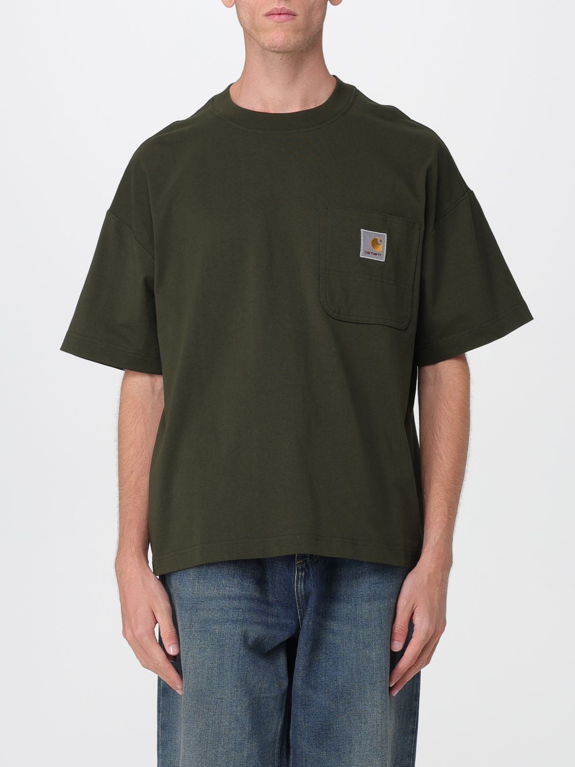 Carhartt T-shirt Wip Men Color Green In Green