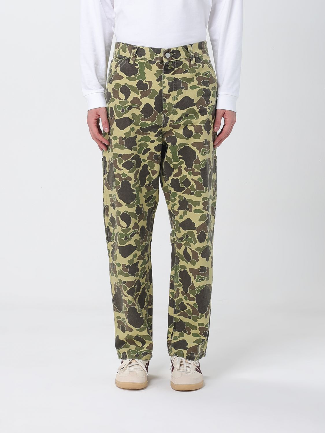 Carhartt Camo Duck Single Knee Pants In Green