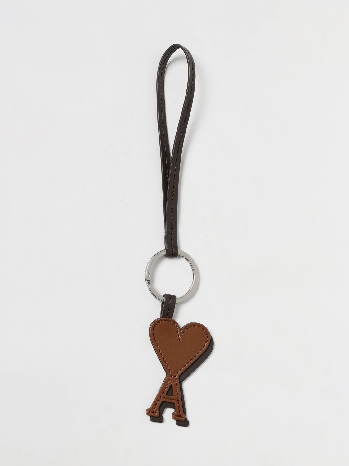 Ami Alexandre Mattiussi Key Chain Ami Paris Woman Color Brown In Brown