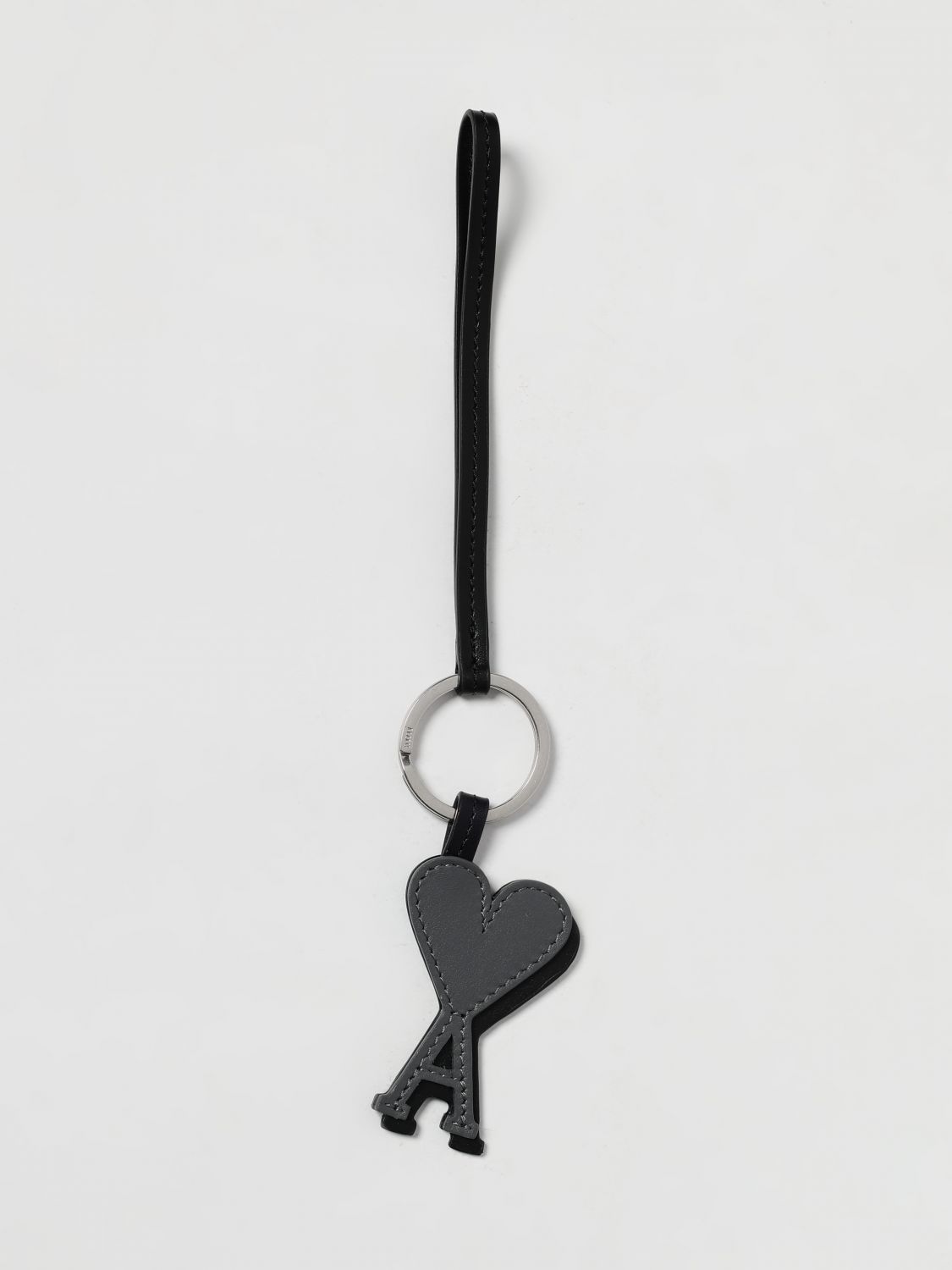 Ami Alexandre Mattiussi Key Chain Ami Paris Woman Color Grey In Gray