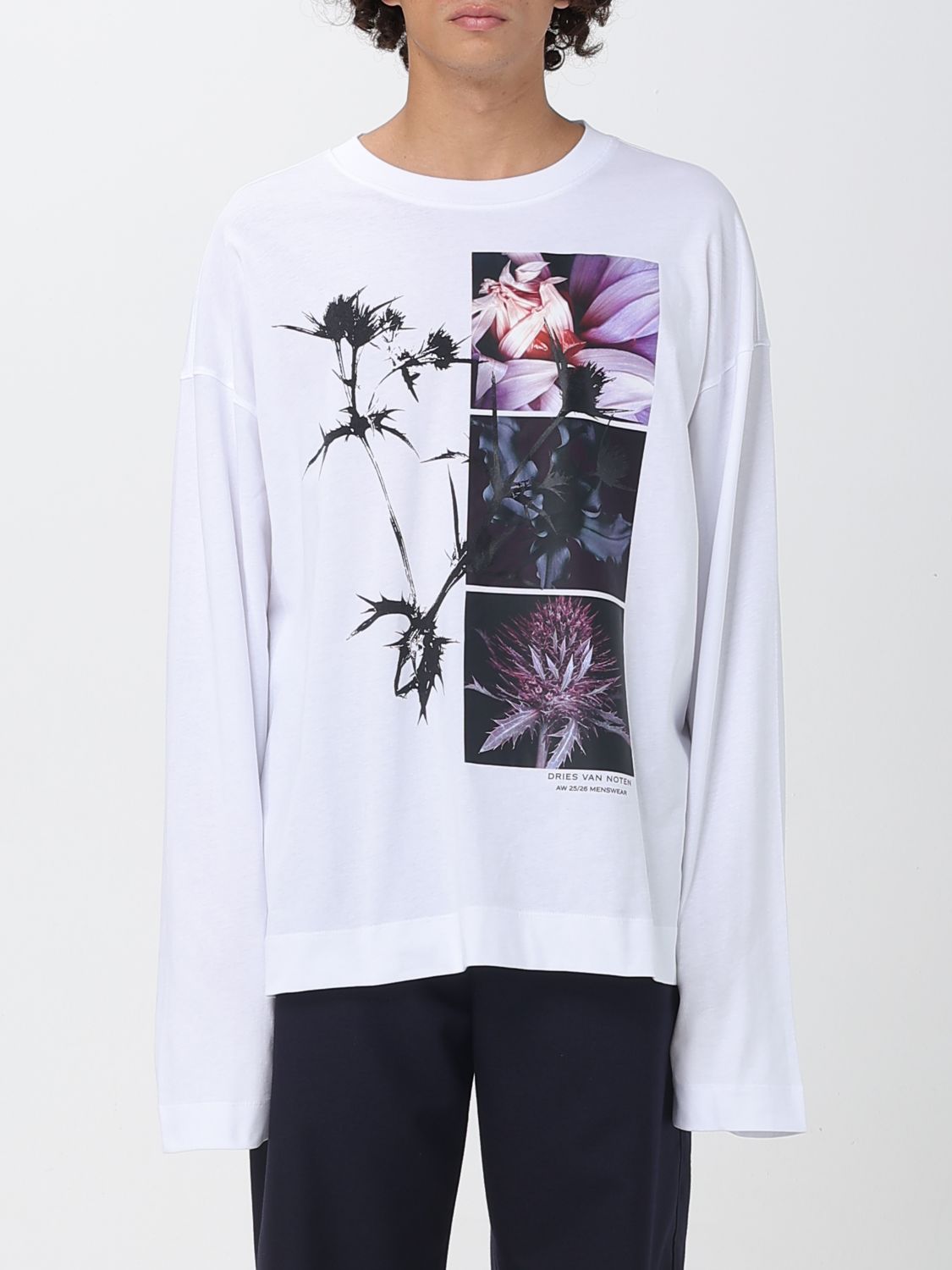 Dries Van Noten DRIES VAN NOTEN T-Shirt Men color White　ドリスヴァンノッテン Tシャツ メンズ カラー ホワイト