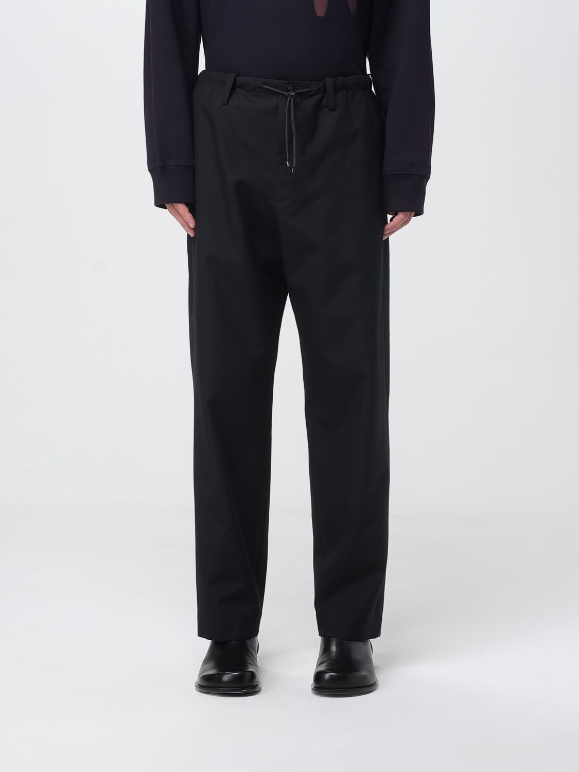 Dries Van Noten Drawstring Casual Pants In Black