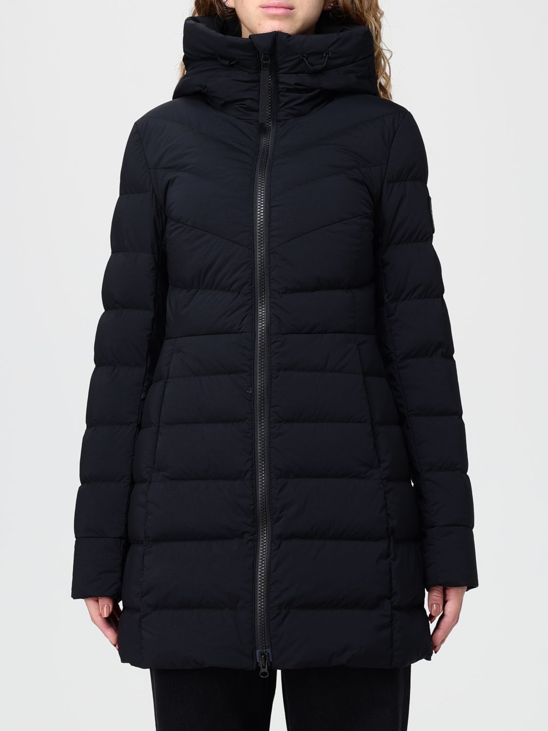 Canada Goose Midi Down Jacket Clair In Black
