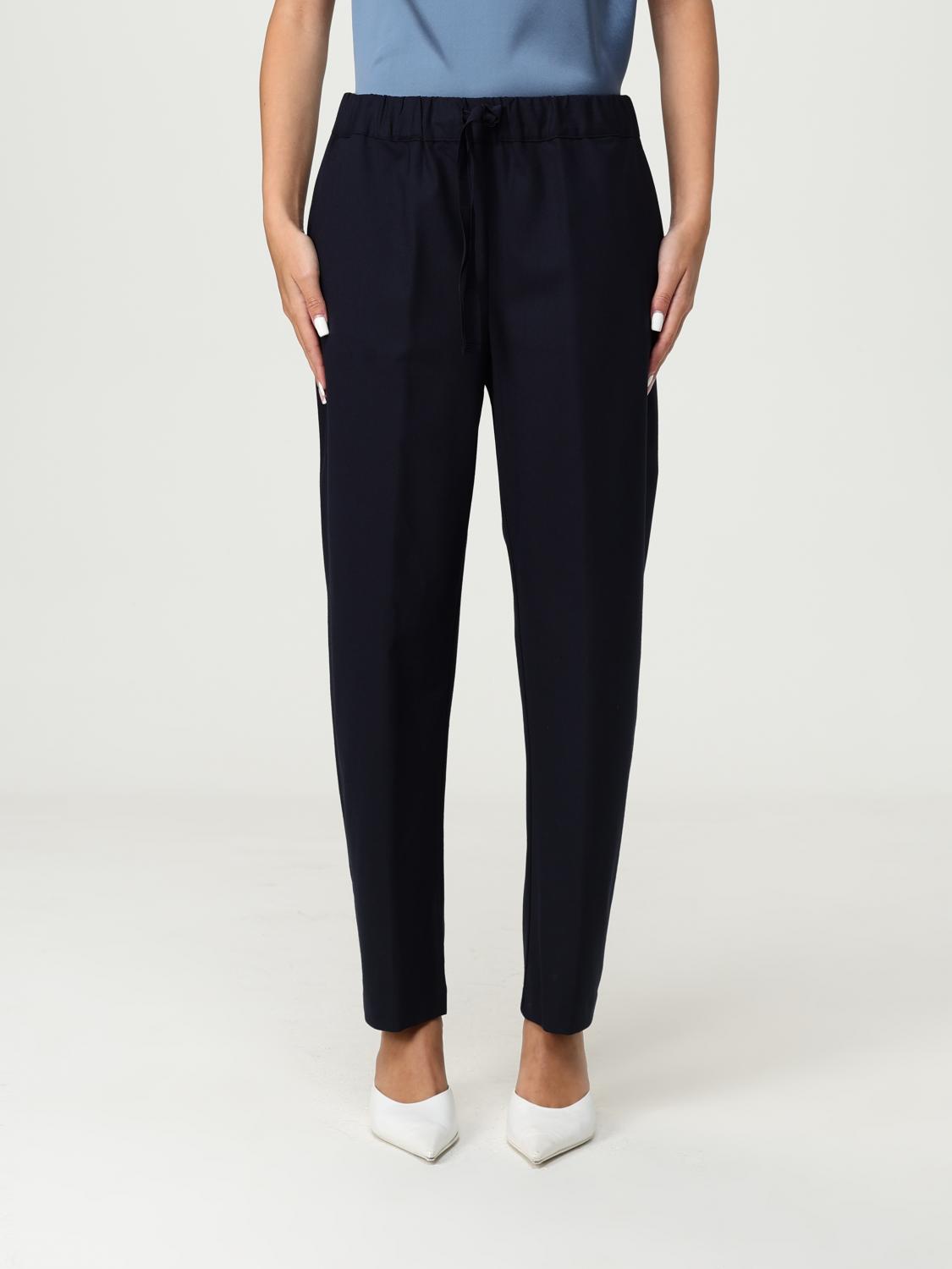 Semicouture Pants  Woman Color Blue In Black