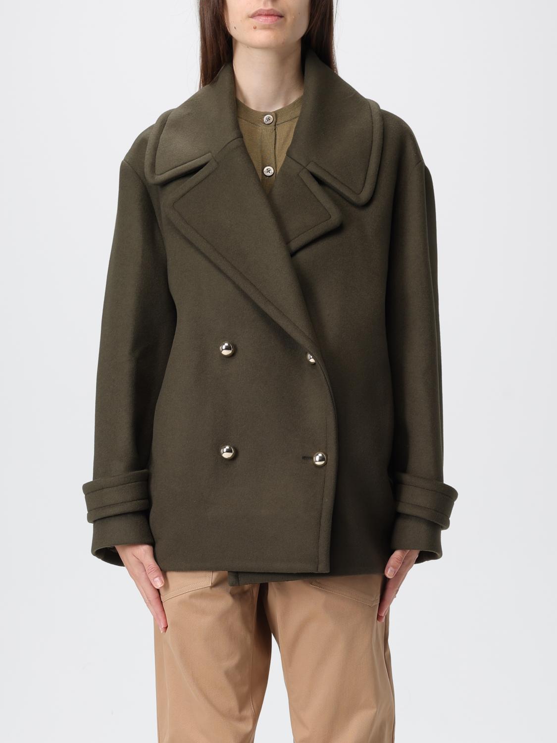 Semicouture Short Coat In Green