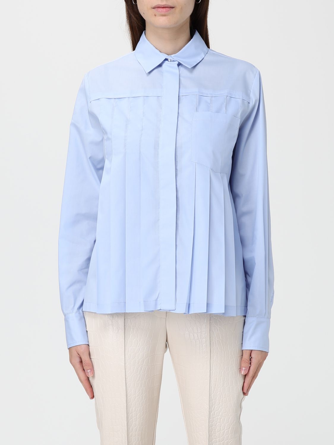 Semicouture Shirt  Woman Color Gnawed Blue