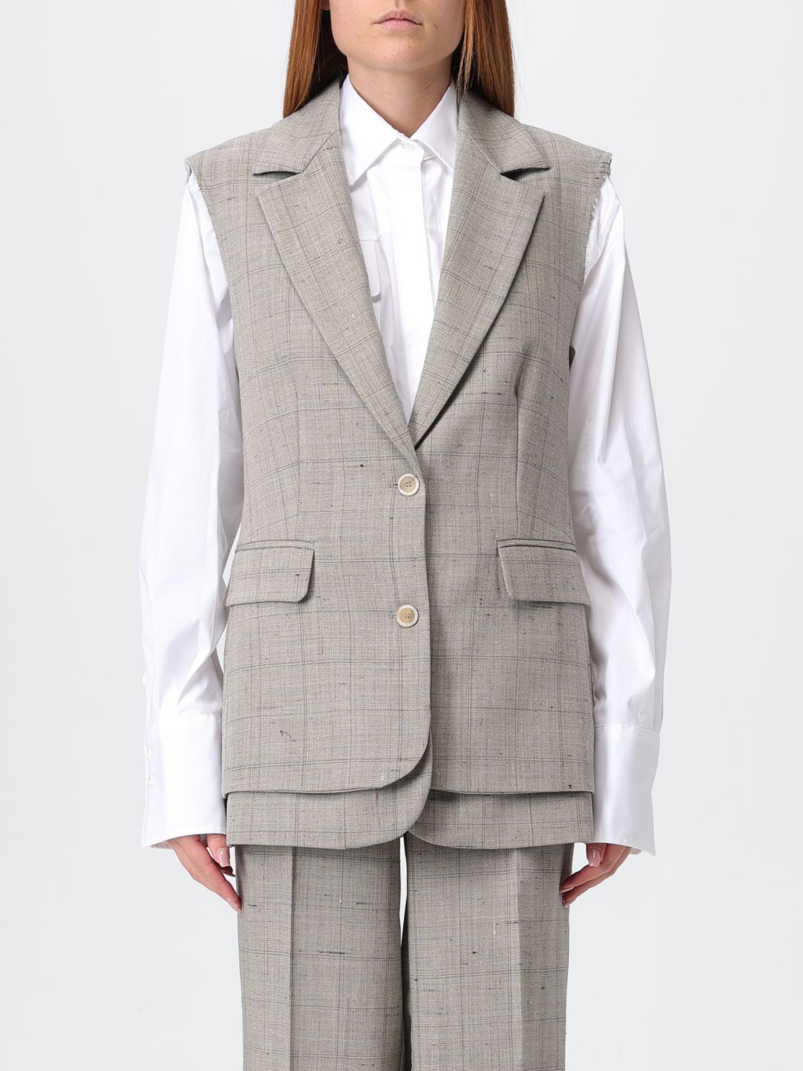 Semicouture Jacket  Woman Color Beige In Brown
