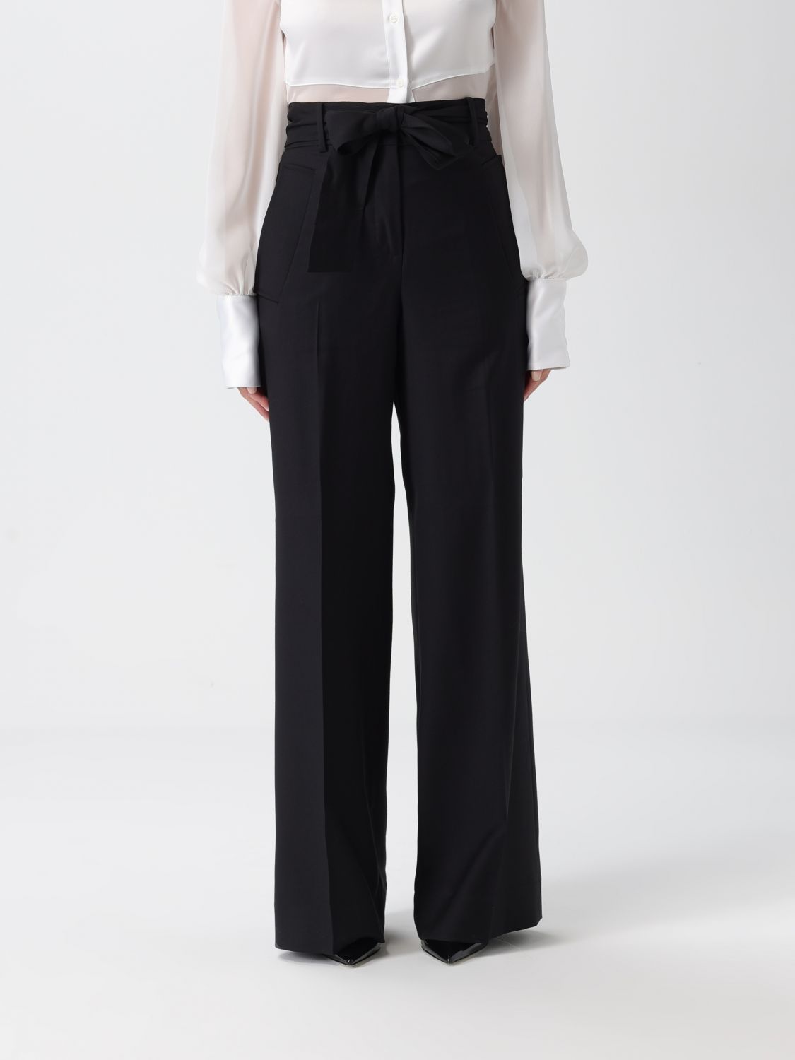 Incotex Pants Woman Color White In Black
