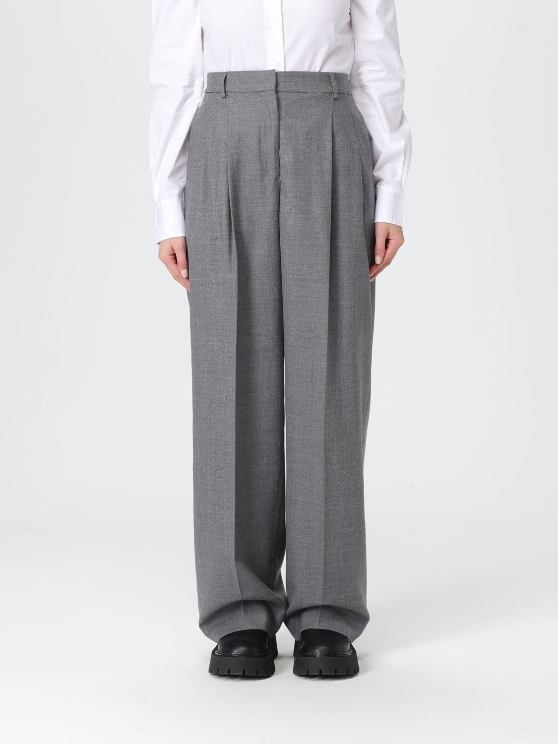 Incotex Pants  Woman Color White In Gray