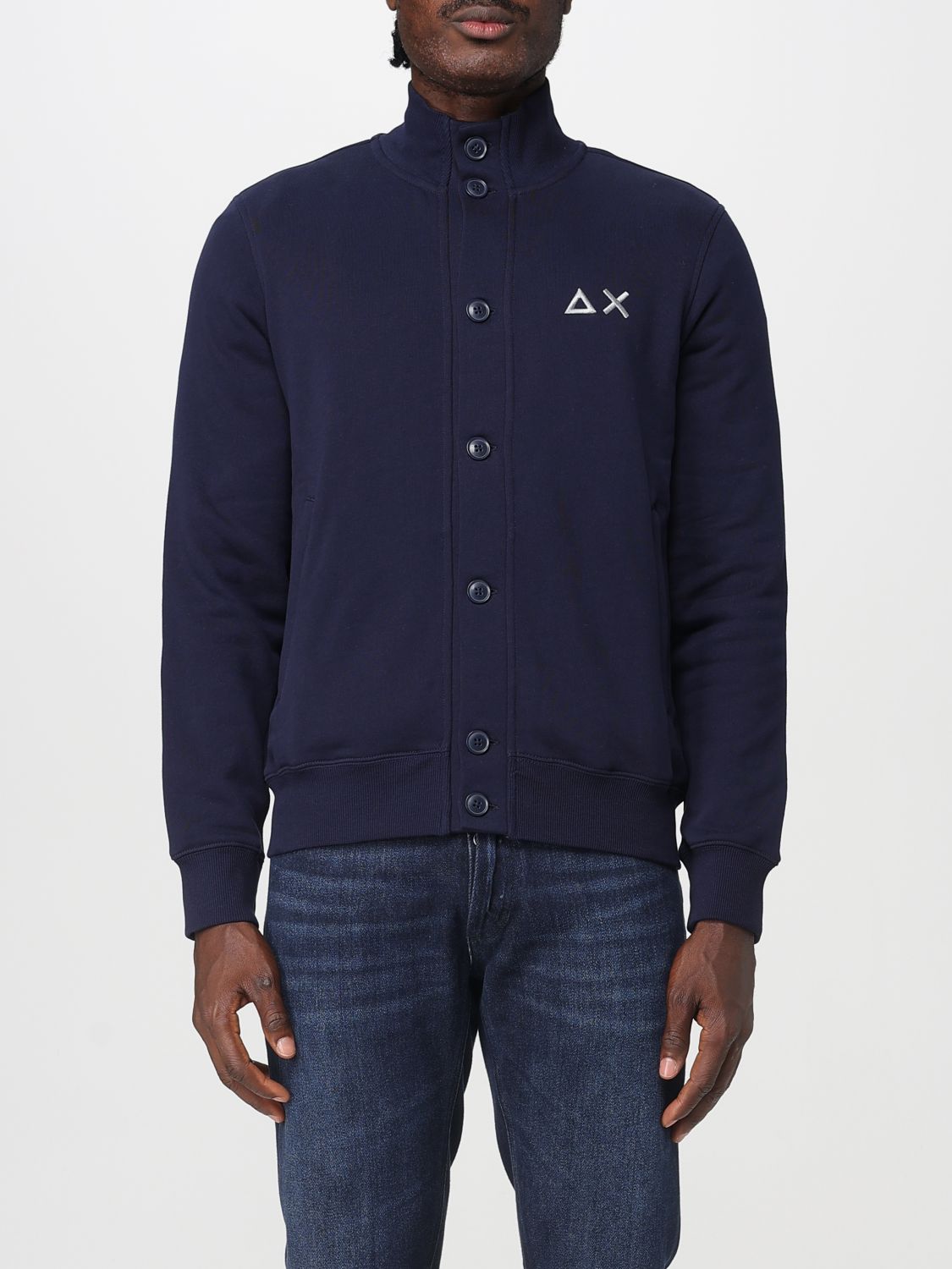 Sun 68 Sweater Sun68 Men Color Navy In Blue