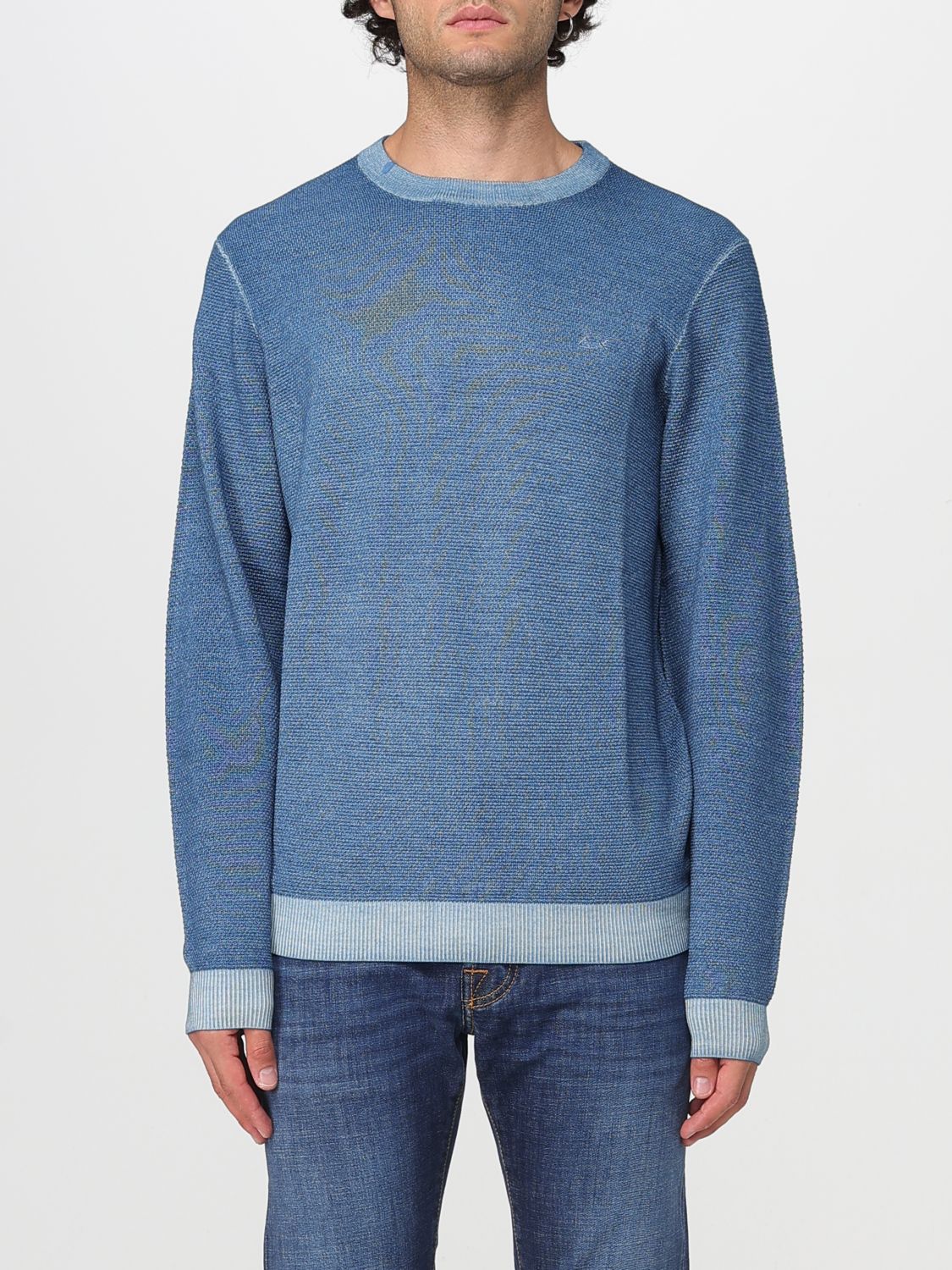 Sun 68 Sweater Sun68 Men Color Avion In Blue