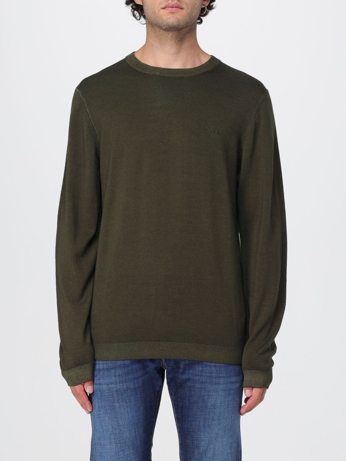 Sun 68 Sweater Sun68 Men Color Military In Green
