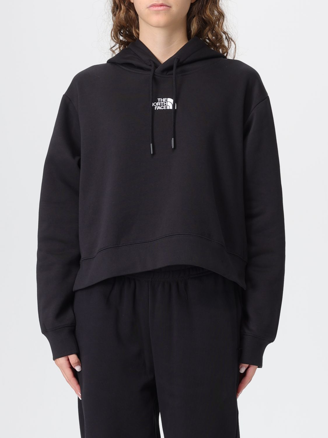 The North Face Sweatshirt Woman Color Black In Black