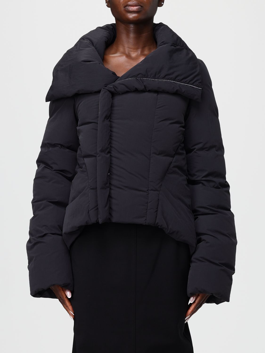 Rick Owens Women Black Quilted Jacket, S Luxury Jackets For Women Darveys In Blue