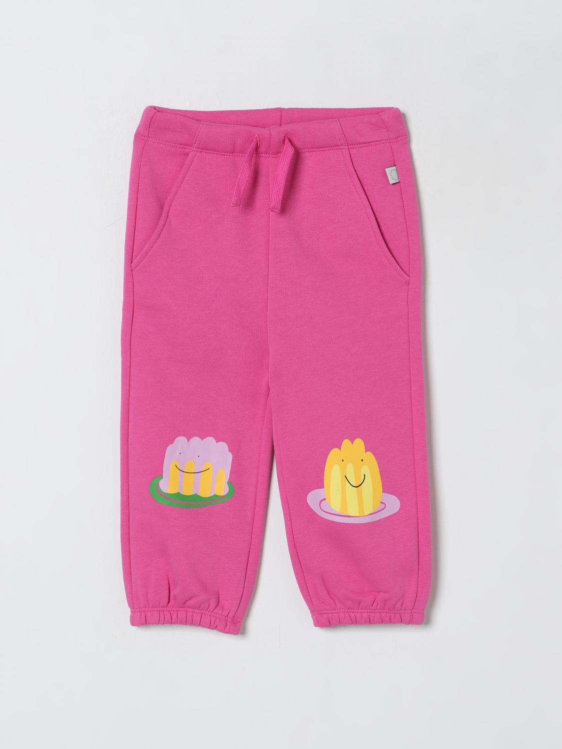 Stella Mccartney Kids Graphic Printed Drawstring Trousers In Pink