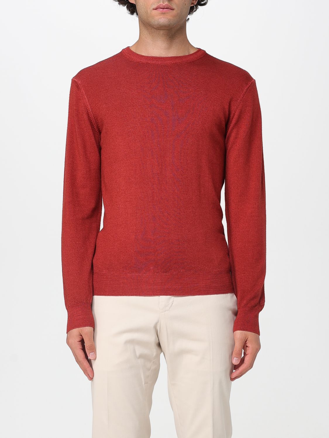 Woolrich Crewneck Knitted Jumper In Red