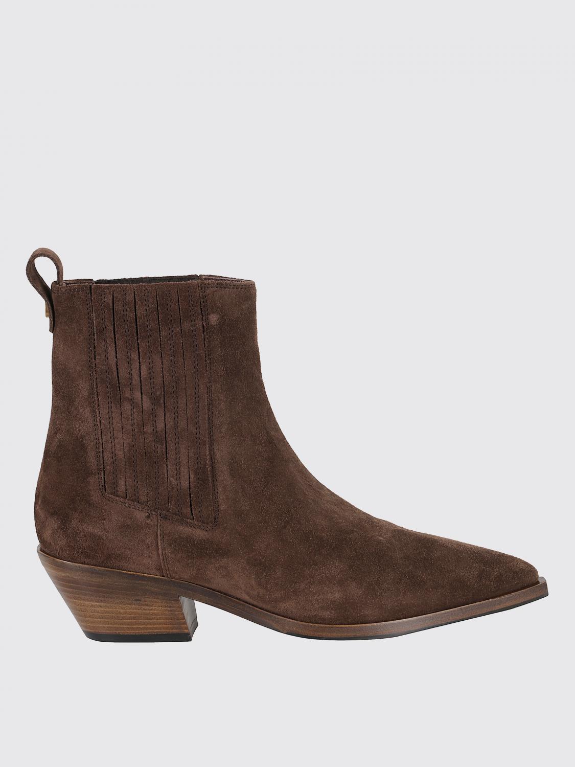 Roberto Festa Aurea Ankle Boots With Suede Upper In Brown