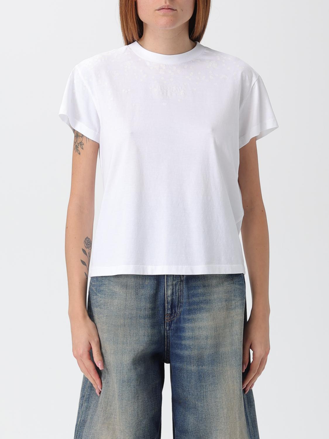 T-Shirt MM6 MAISON MARGIELA Woman color White
