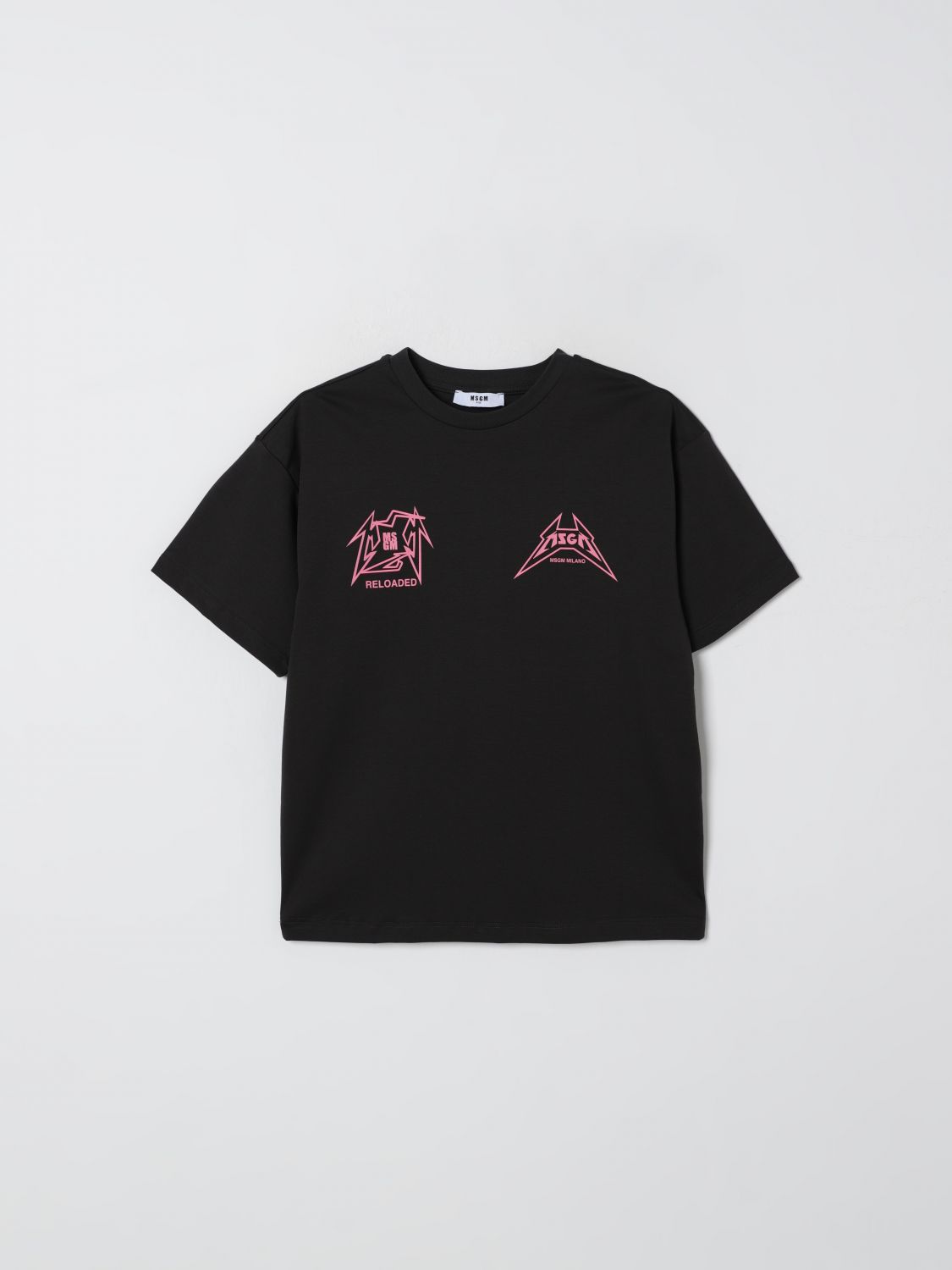 Msgm Logo-print Cotton T-shirt In Animal Print