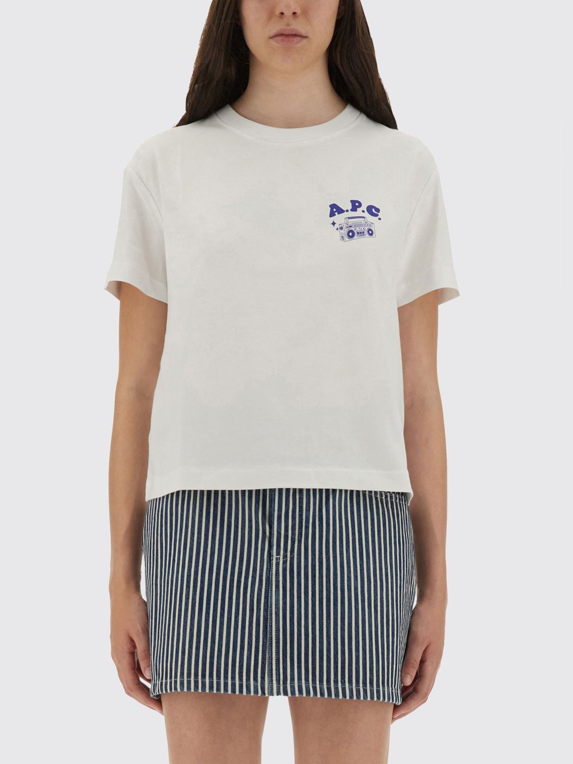 Apc T-shirt A. P.c. Woman Color White In White