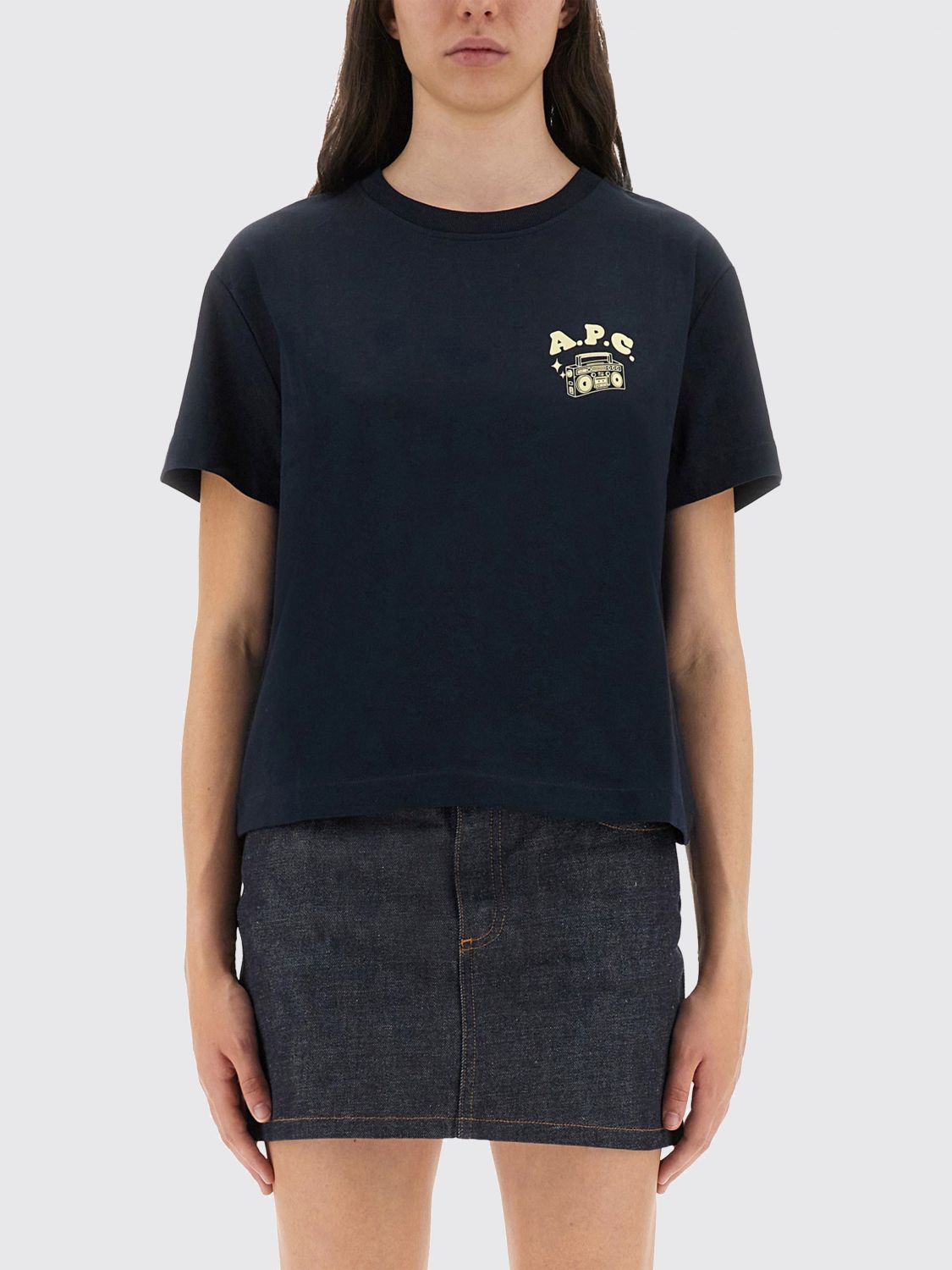 T-Shirts A. P.C. Donna colore Blue