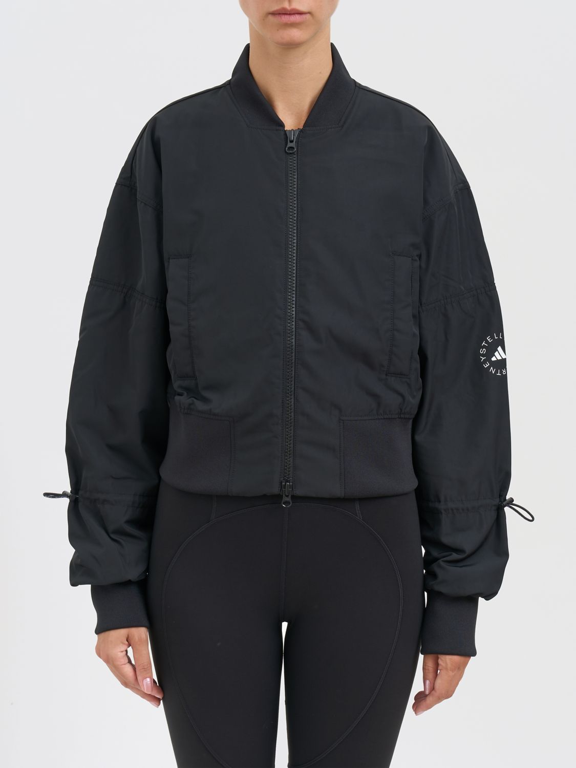 Adidas By Stella Mccartney Bomber Jacket In Black