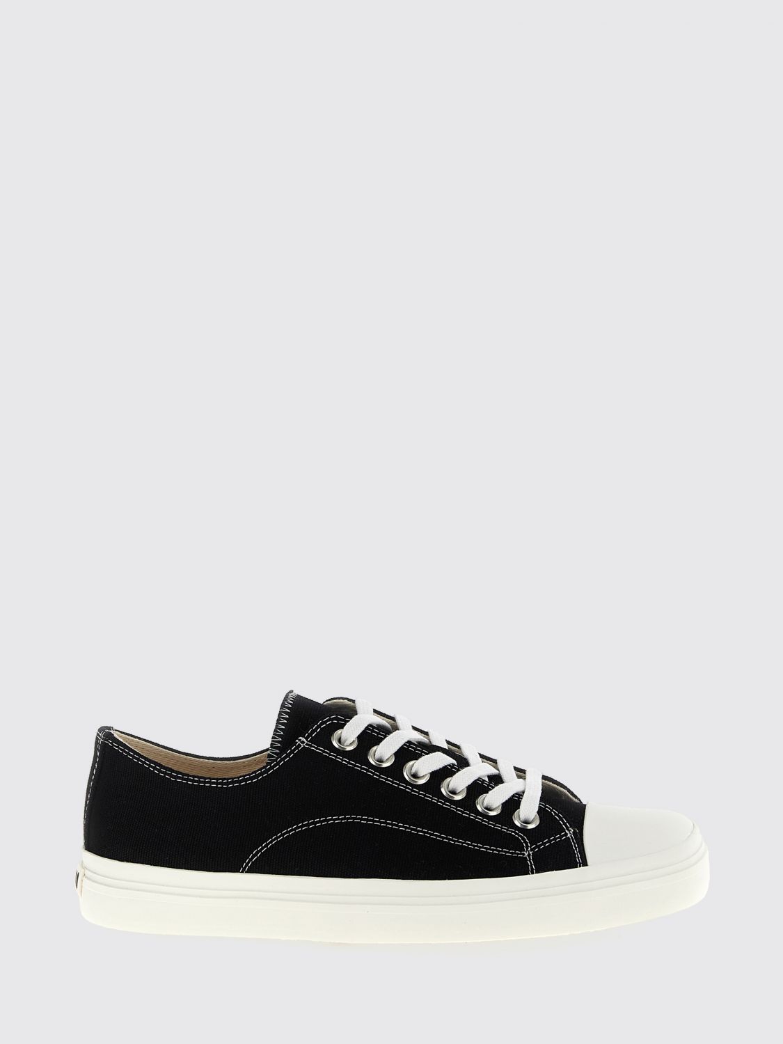 Moschino Sneakers In Canvas Edge In Black