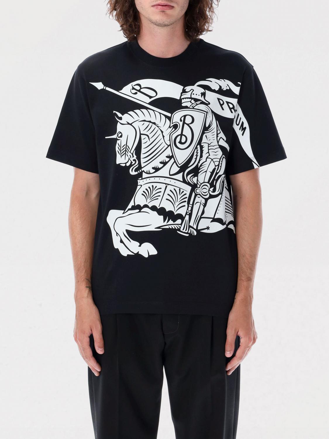 Burberry Short Sleeve T-shirt In Black