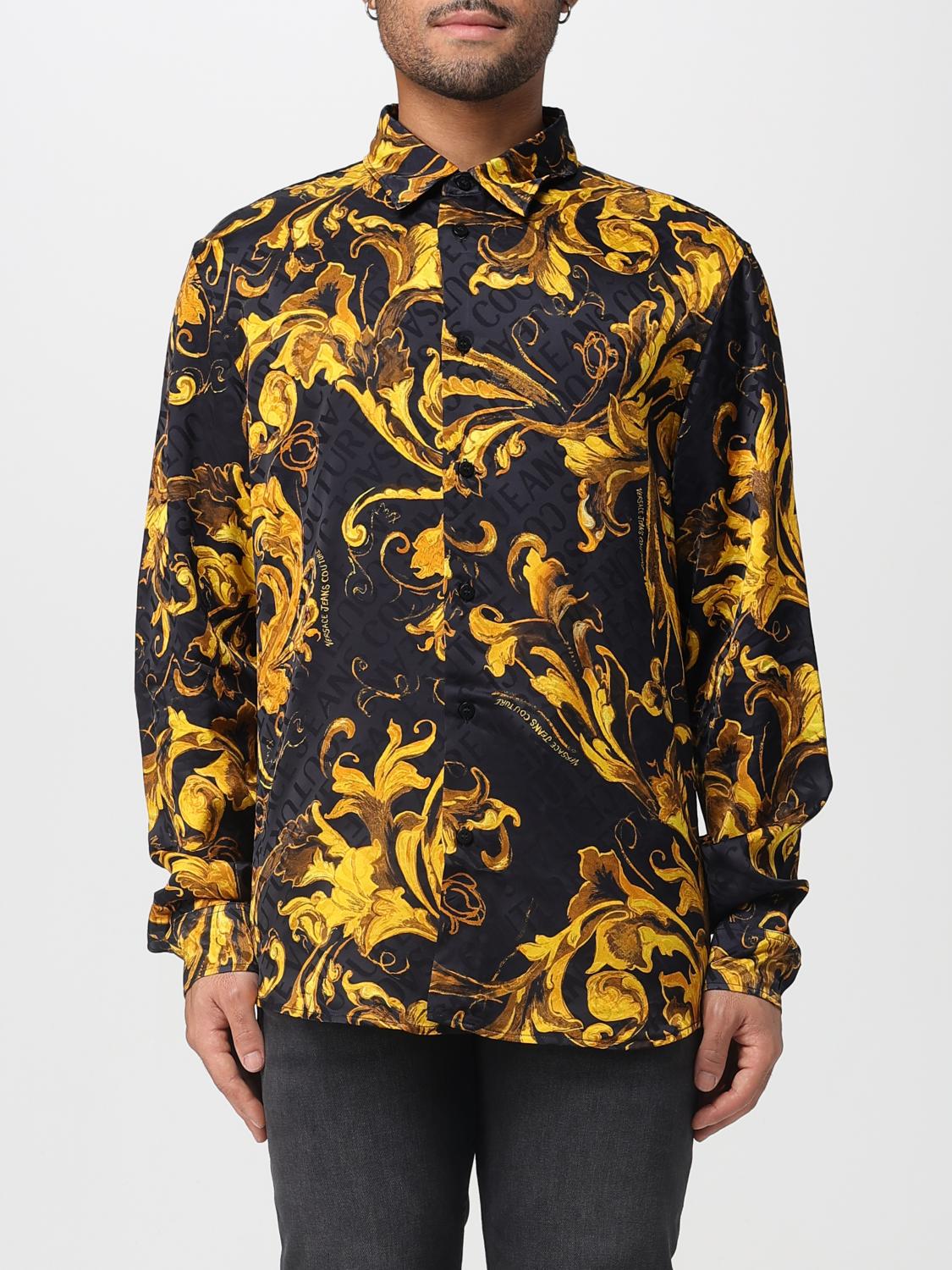 VERSACE JEANS COUTURE Hemd Herren Farbe Schwarz