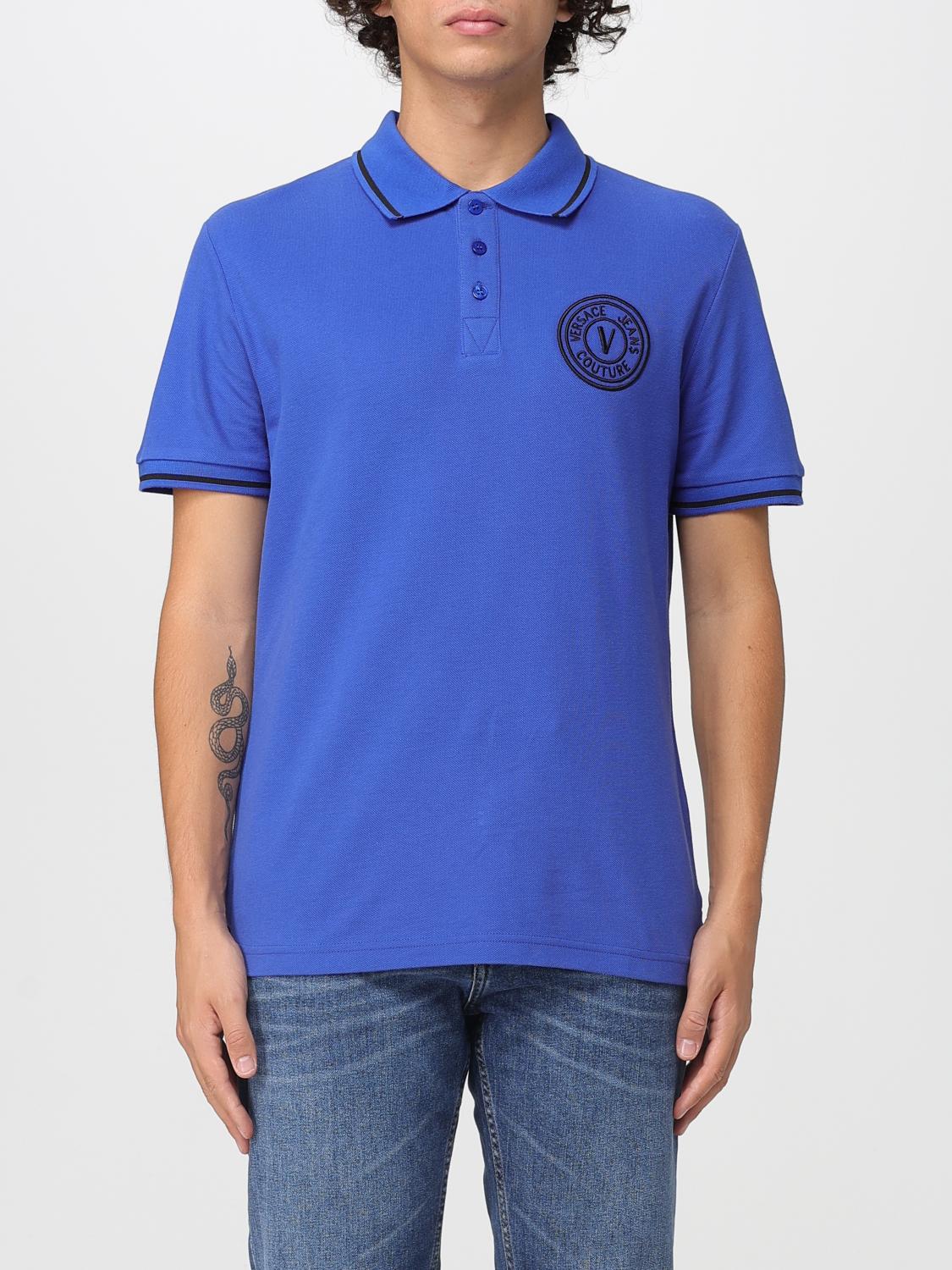 VERSACE JEANS COUTURE Polo Herren Farbe Blau