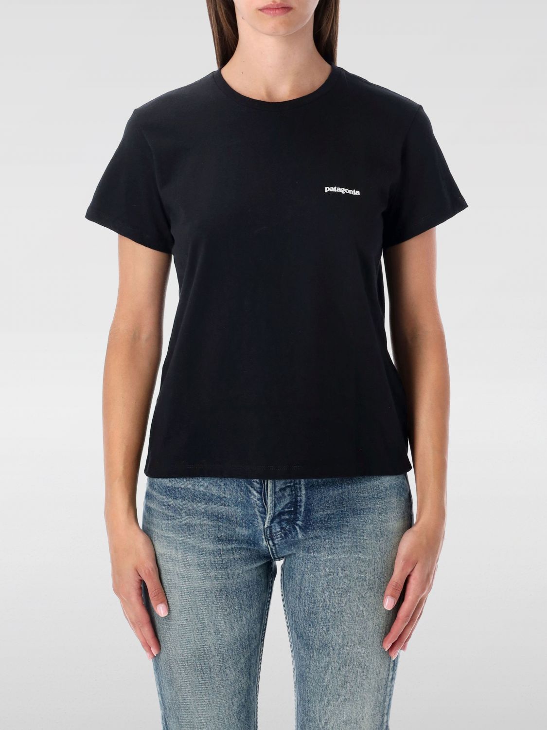 Patagonia T-shirt  Woman Color Black In Blue