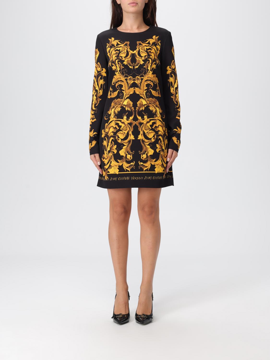 VERSACE JEANS COUTURE Dress Woman color Black　VERSACE JEANS COUTURE ドレス ウーマン カラー ブラック VERSACE
