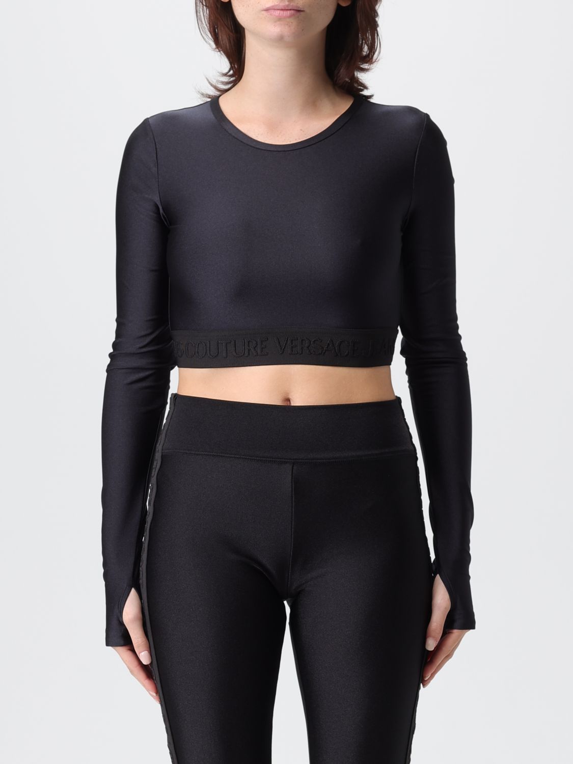 Versace Jeans Couture T-shirt  Woman Color Black In Black