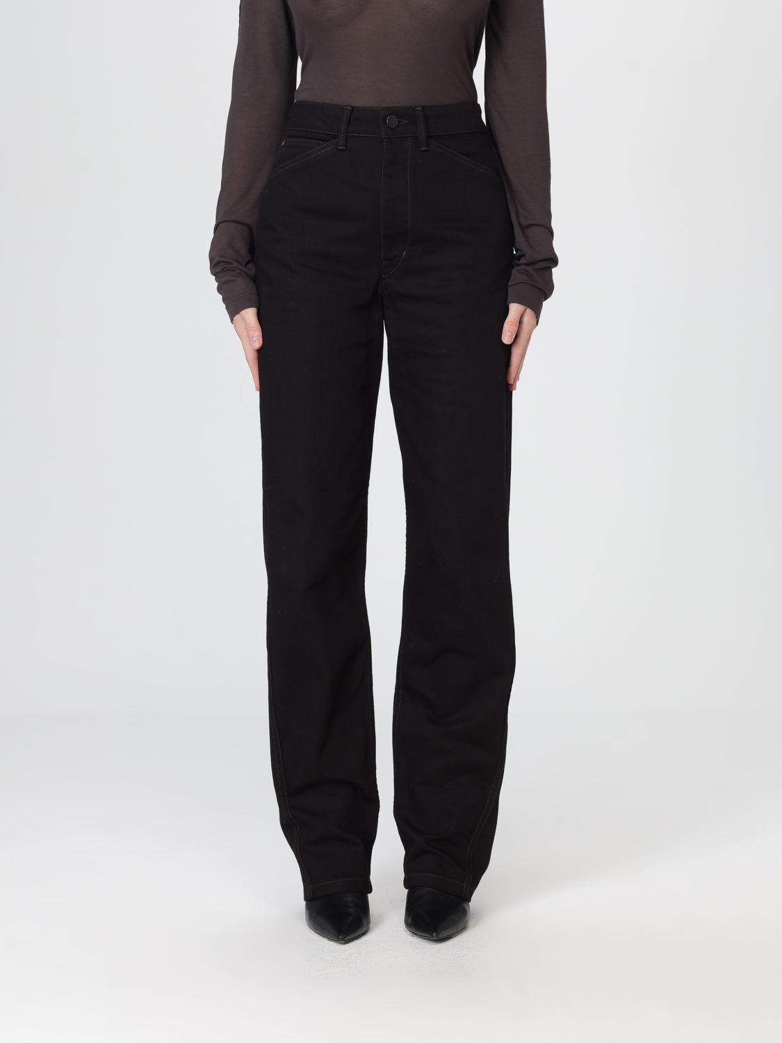 Lemaire Pants Woman Color Black