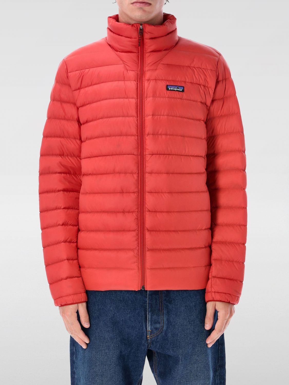 Patagonia Lightweight Down Sweater Outerwear In Red