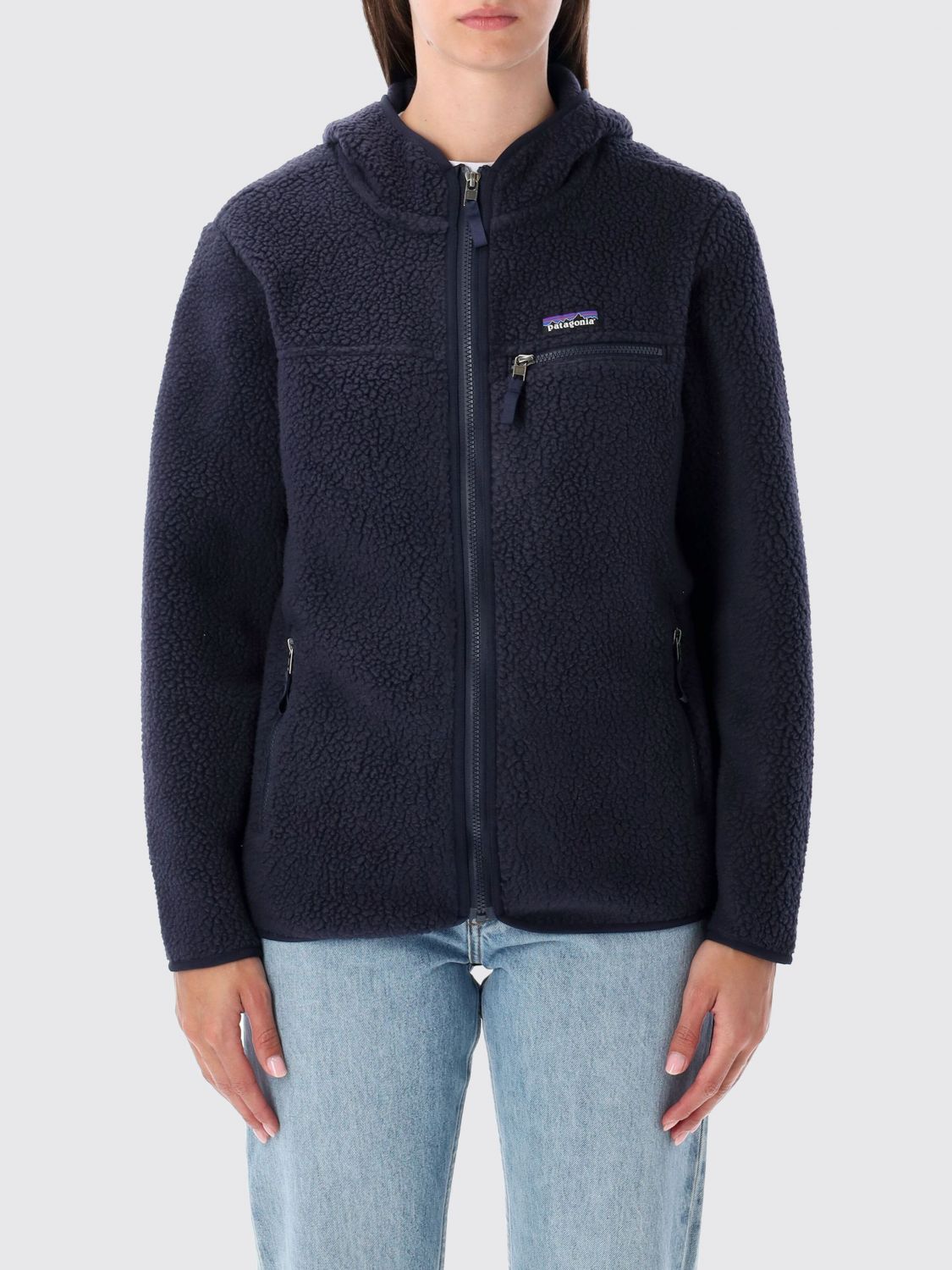 Patagonia Retro Pile Fleece Jacket In Blue