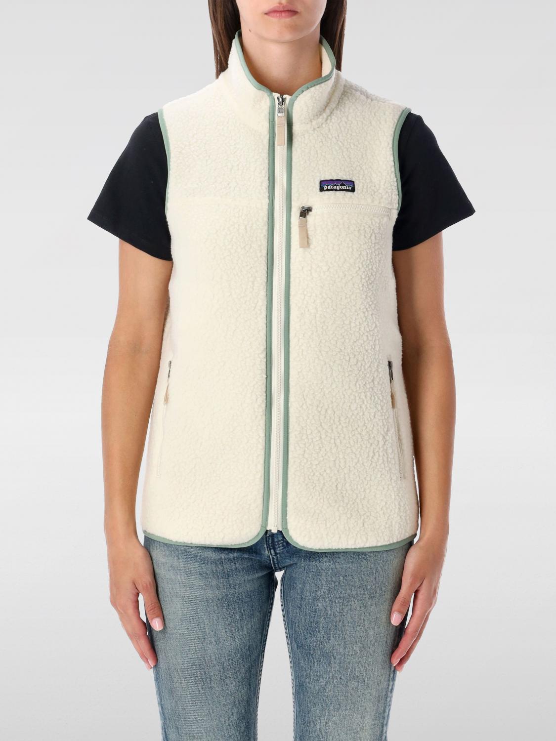 Patagonia High-neck Zip-front Vest In Pink
