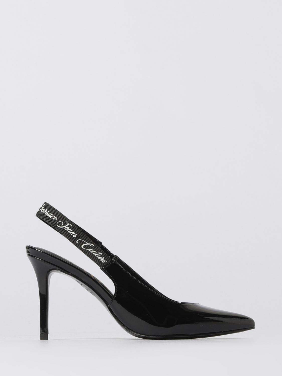 Versace Jeans Couture High Heel Shoes Woman Color Black In Black