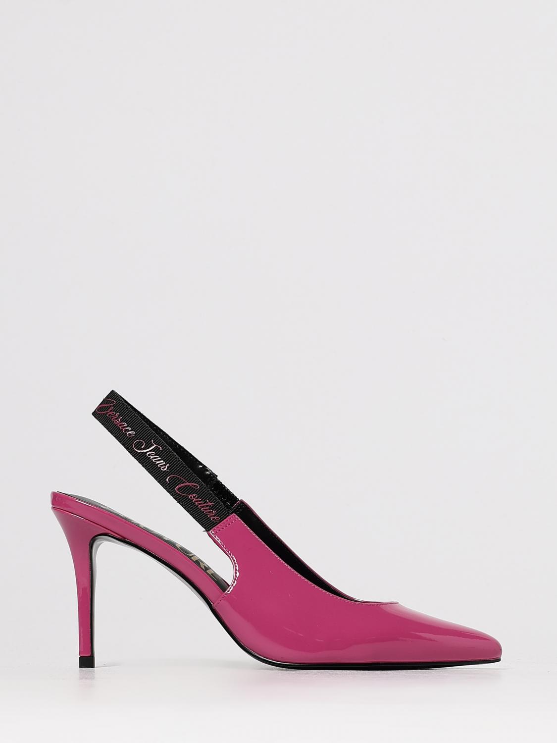 Versace Jeans Couture Slingback Pointed-toe Pumps In Animal Print