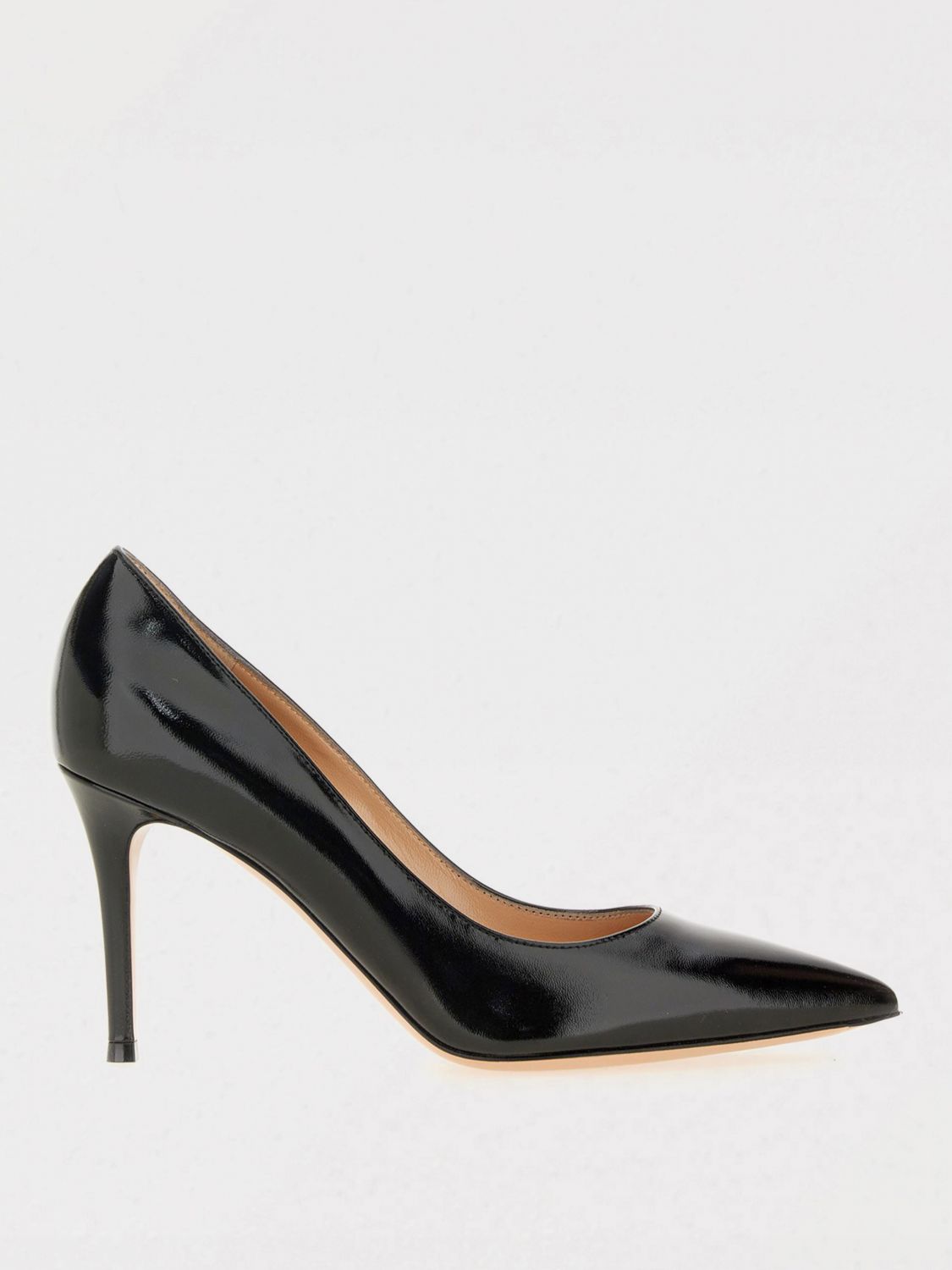 Gianvito Rossi Gianvito 85 Glossy Nappa Leather Pumps Shoes In Black