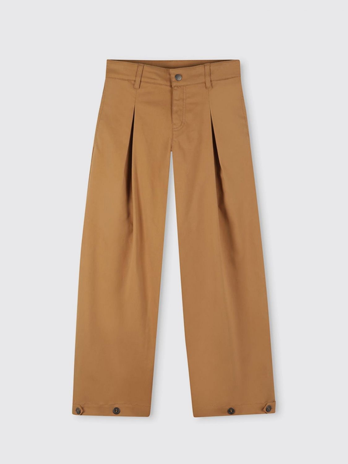 Givenchy Pleated Wide-leg Trousers In Brown