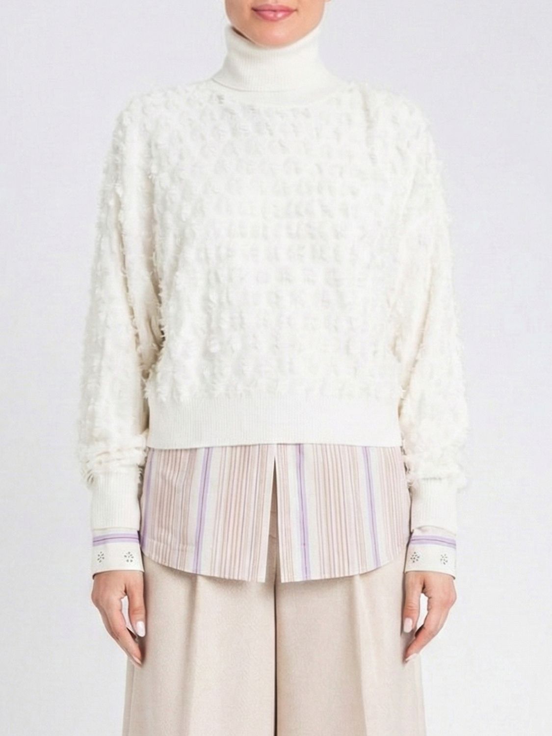 Twinset Sweater Woman Color White In Neutral