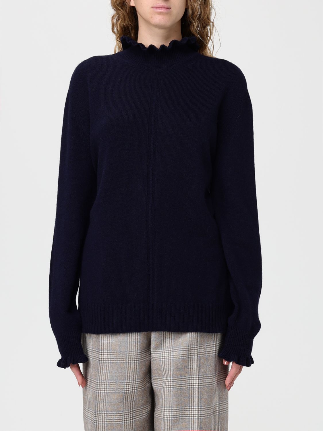 Twinset Twin-set Turtle Neck Sweater In Blue