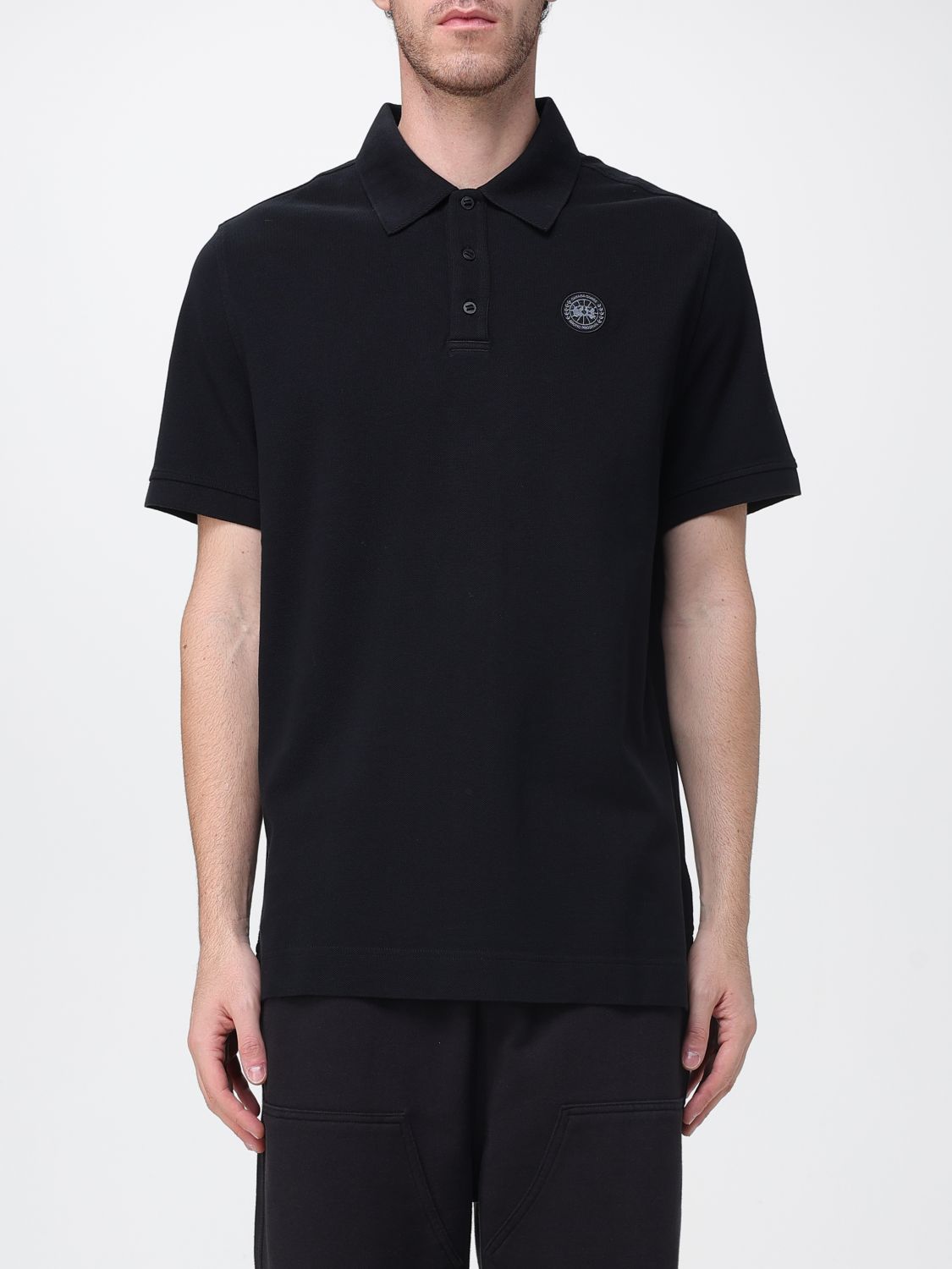 Polo Shirt CANADA GOOSE Men color Black